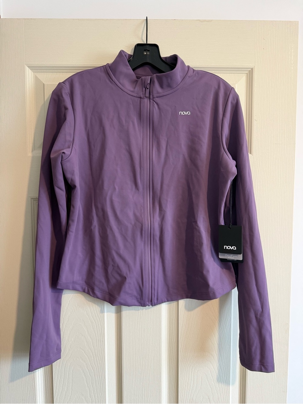 Fashion Nova Purple Long Sleeve Zip Jacket